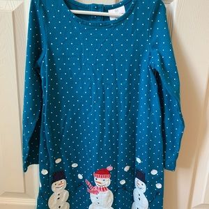 Girls Hanna Andersson snowman dress